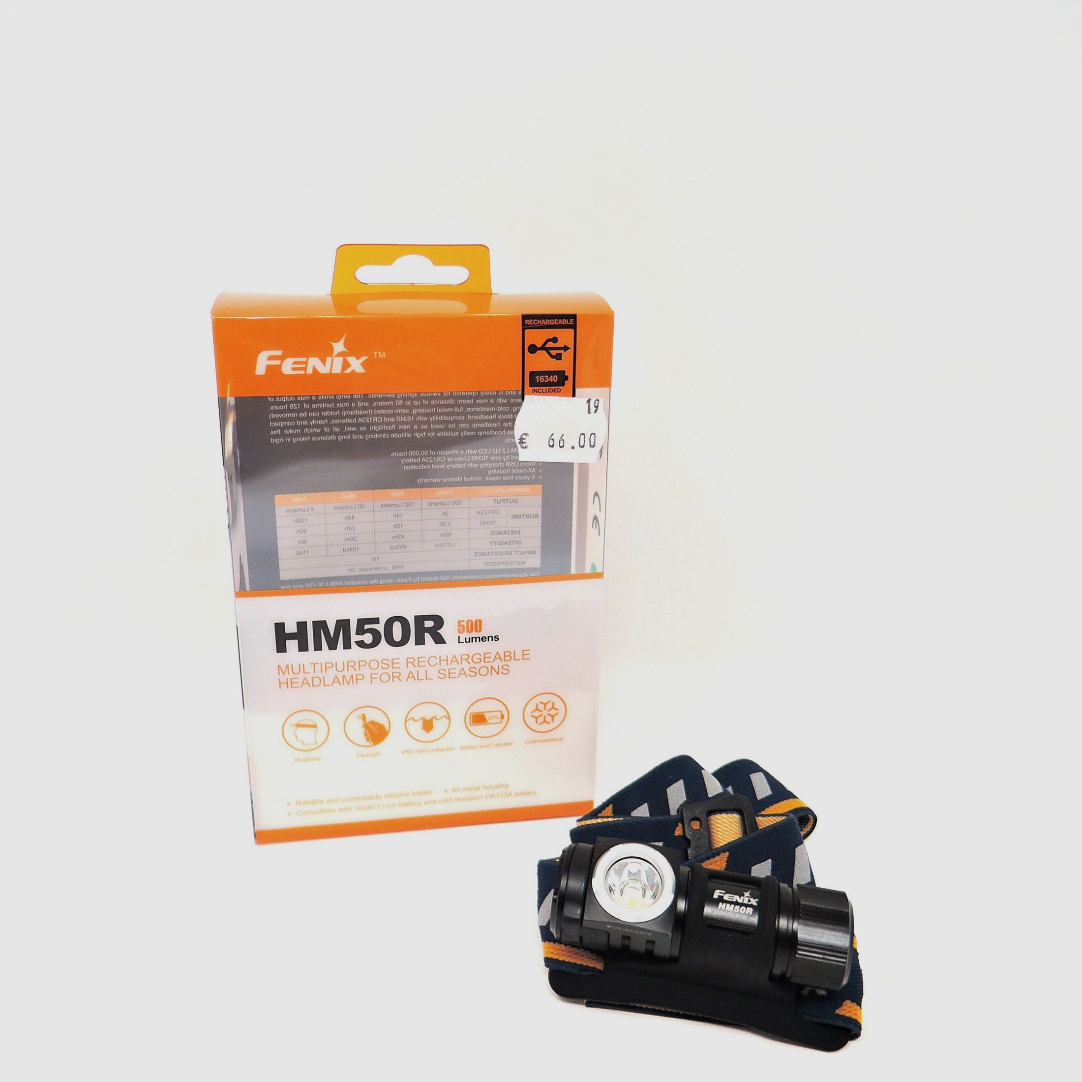 Torcia Fenix HM50R – 500 lumen, immagine 1 di 2