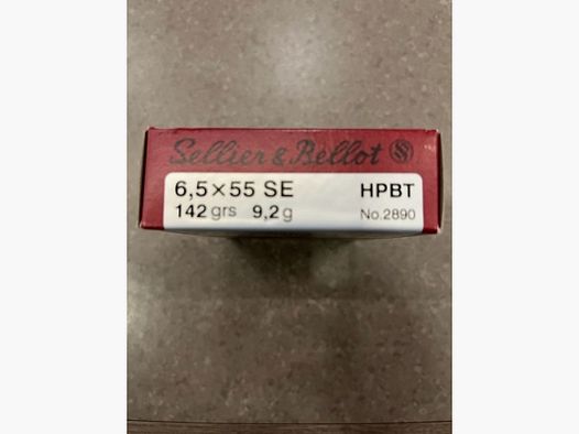 S&B Cartuchos Cal. 6,5X55 SE 142 gr