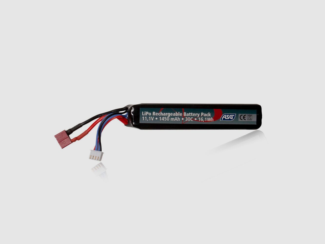 ASG LiPo Akku Airsoft 11,1V 1450mAh 30C T-Plug Stick Type