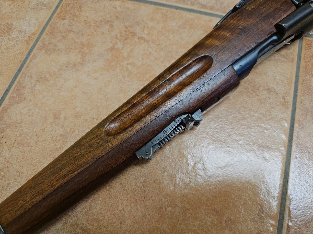 Steyr Mannlicher M95 8x56 – Historical repeating rifle with straight pull bolt, very good condition from estate.