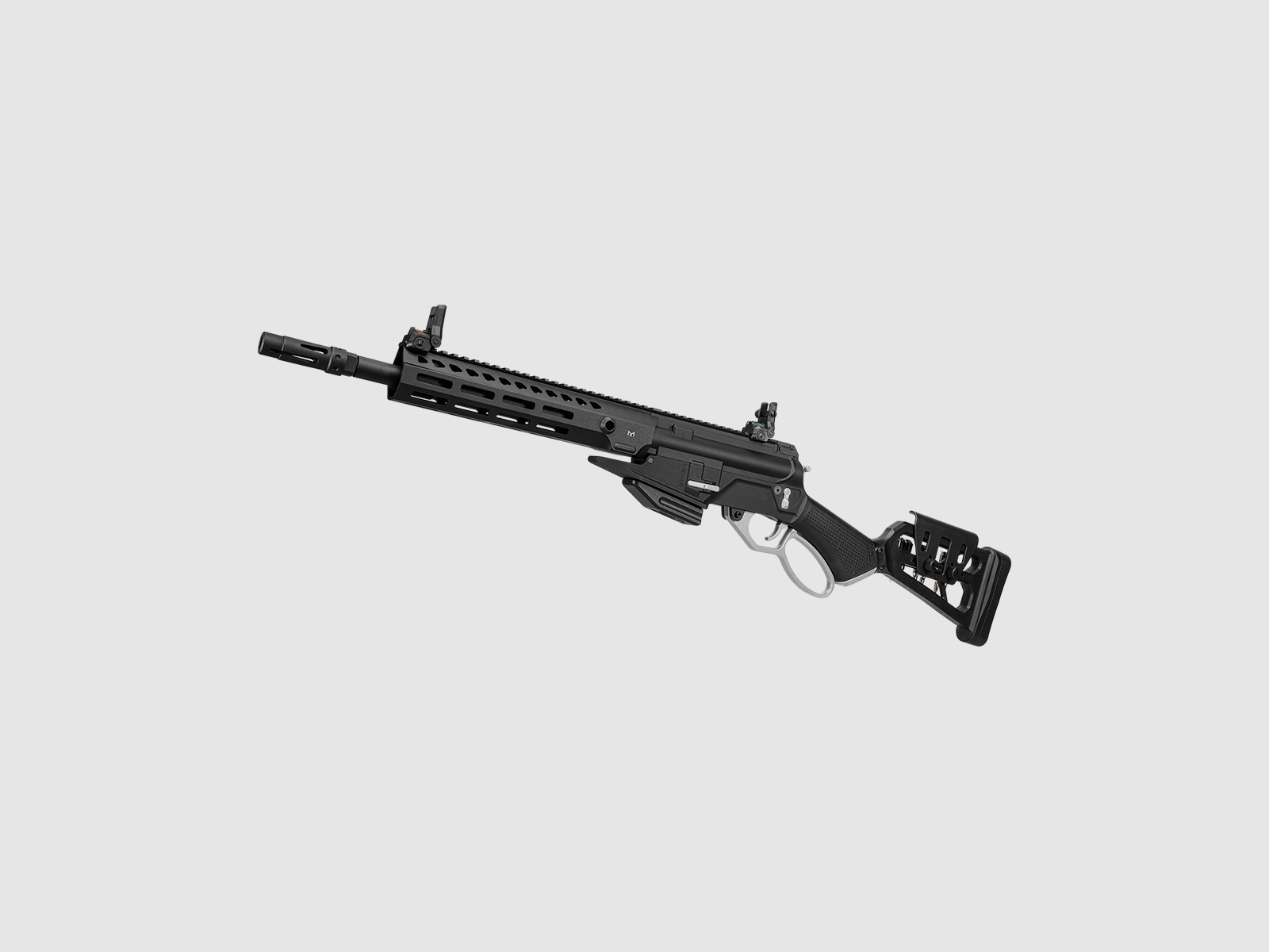 LevAR PLATA Gas Powered Lever Action Rifle with Aluminum Handguard in Black -F- | G&G, image 7 of 8