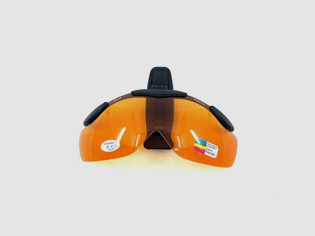 Schiessbrille „Hat-Clip“, orange, Bild 1 von 2