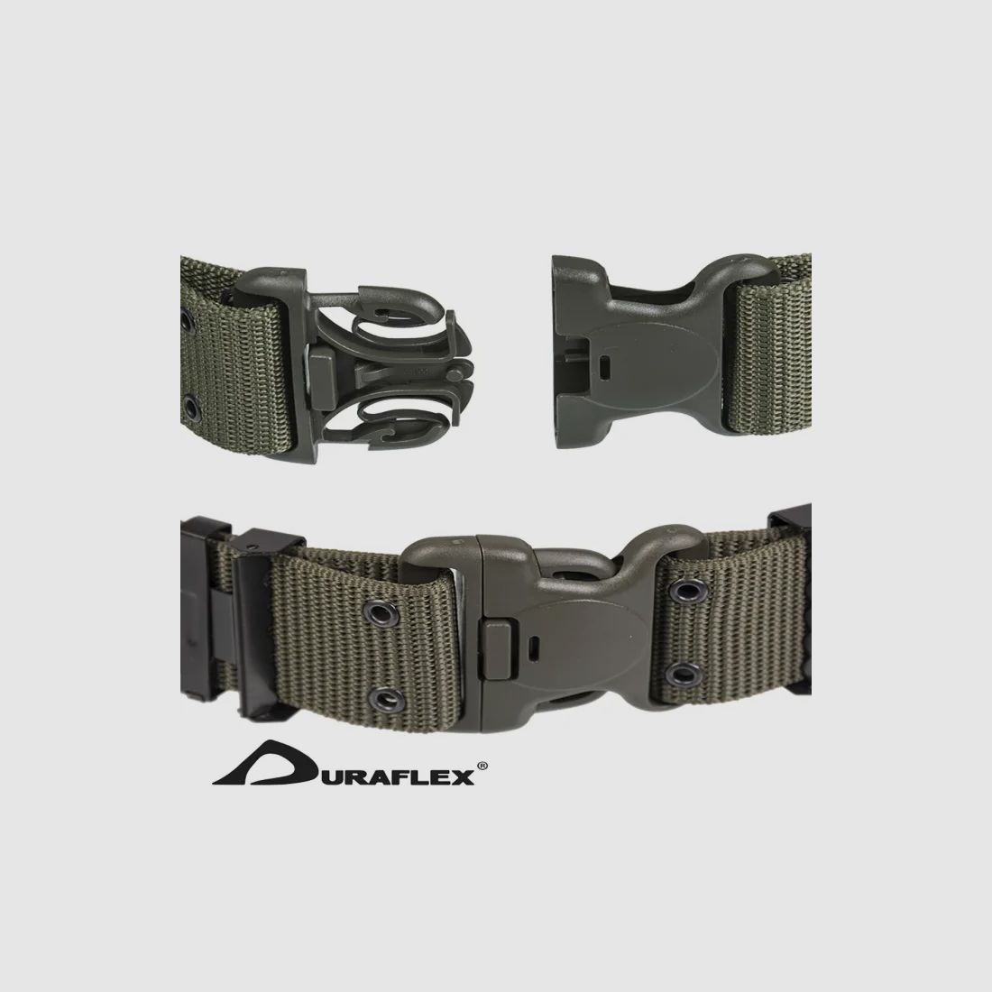 Lochkoppel LC2 Duraflex®, verstelbaar tot 120cm, Olijf