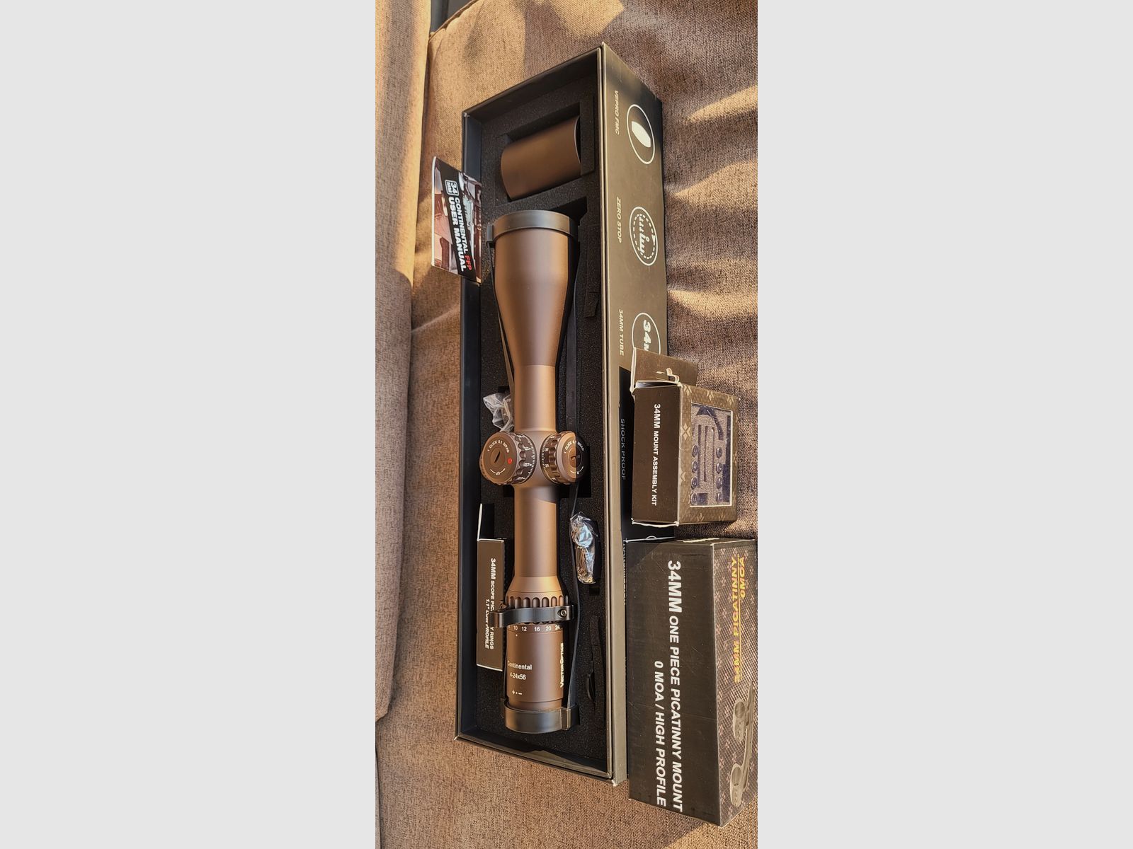 Vector Optics SCFF-39 Continental x6 4-24x56 FFP Mrad / FDE