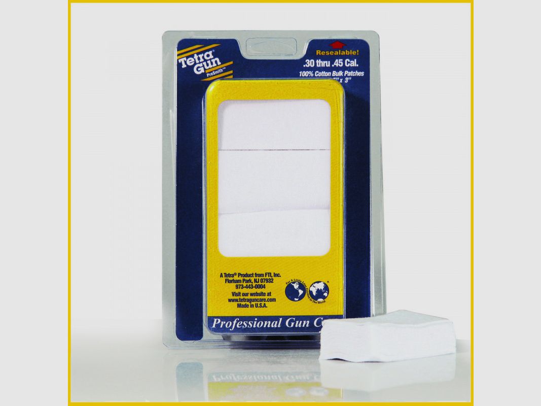 TETRA GUN CAL 30-45 BARREL CLEANING PATCHES 300 PCS