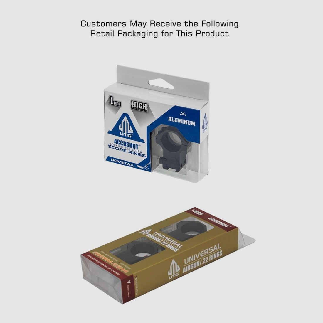 UTG UTG® ACCUSHOT® 25,4mm High Airgun Rings, Bild 2 von 2