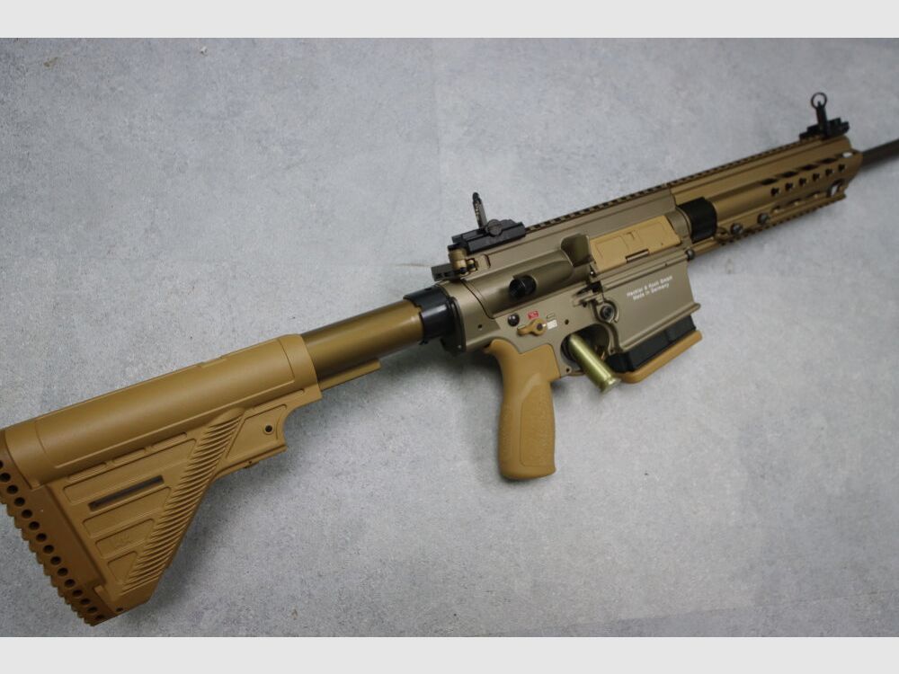 Heckler & Koch MR308, A3-Version, Slim-Line HKey RAL8000 "sandfarbend"