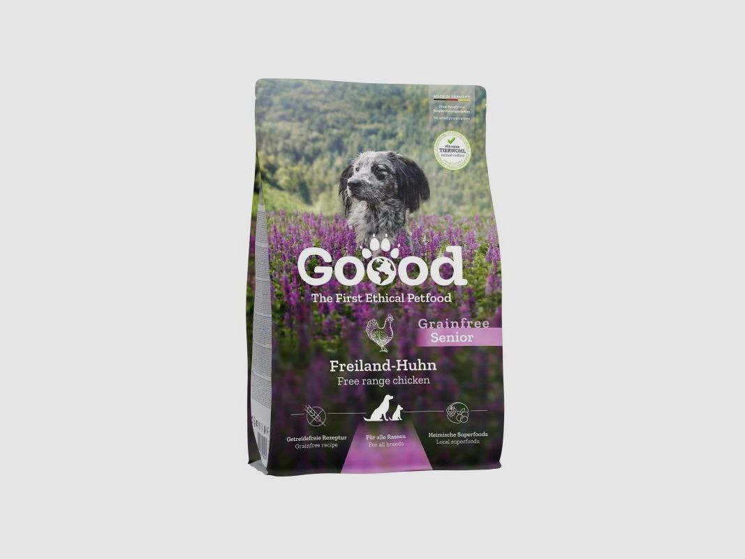 Goood Hundetrockenfutter Senior Freiland-Huhn 10 Kg