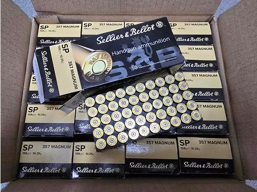 Cases S&B, 357Mag, 1000 pieces same lot number