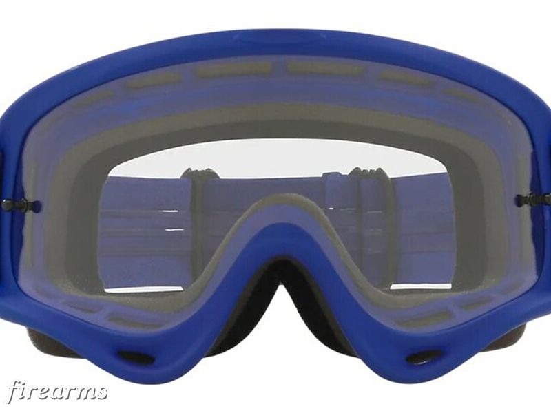 OAKLEY O Frame MX-Schutzbrille Moto-Blau mit klarer Scheibe