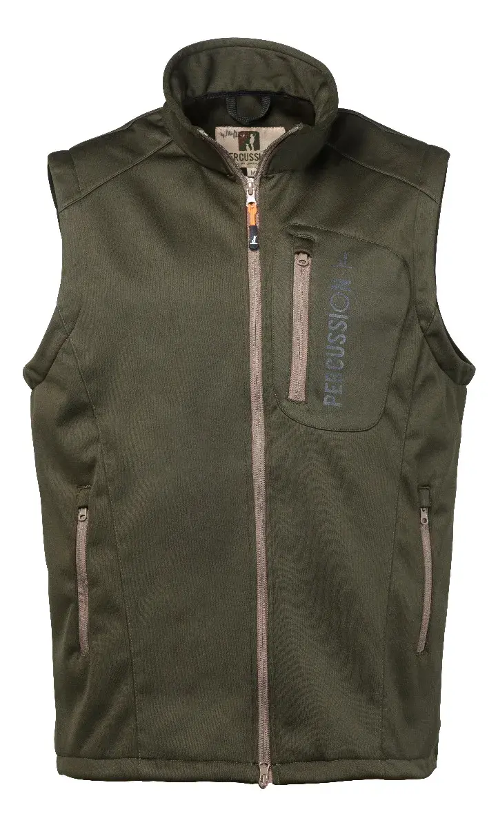 Weste ohne Ärmel Softshell Percussion Kaki, Bild 2 von 2