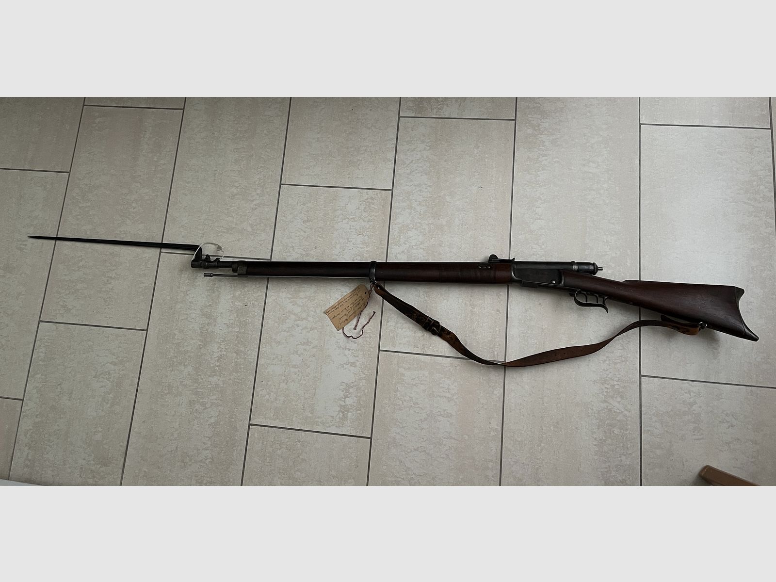 Vetterli-Repetiergewehr Repetierstutzer 1871, Kaliber 10,4 mm , inkl. Bajonett, von Privat/Familienbesitz