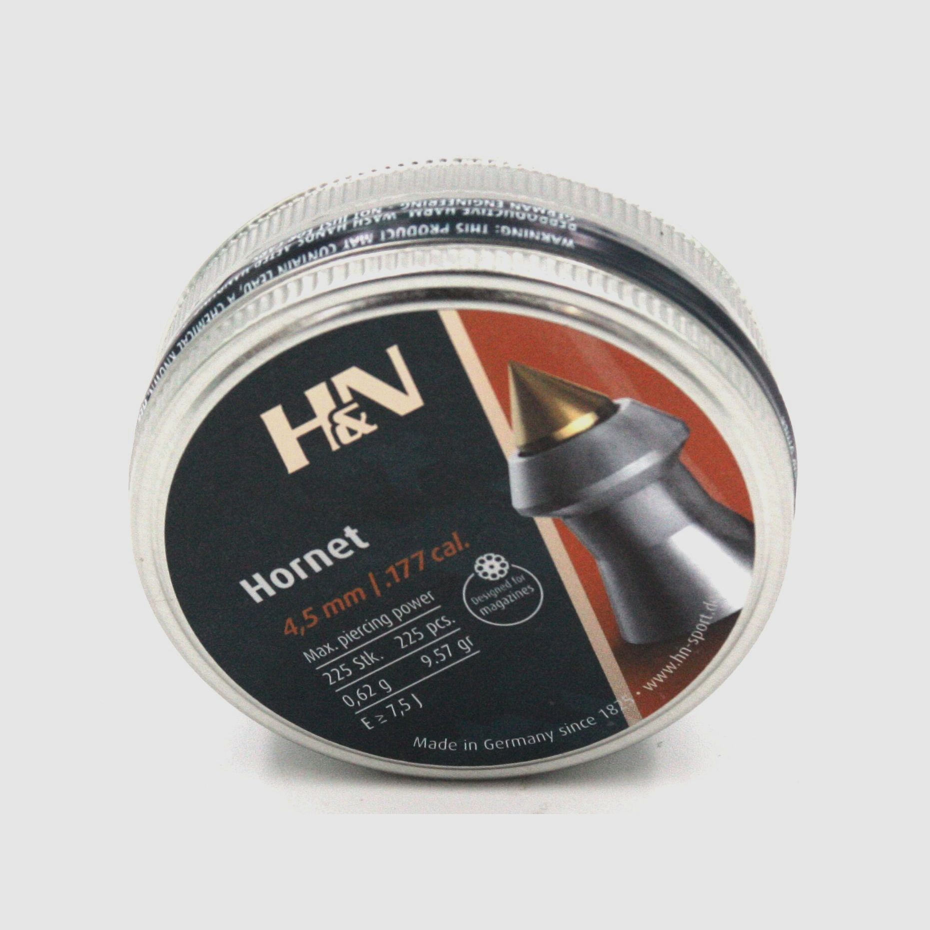 H+N, 4,5 mm Luftgewehrkugeln Hornet, 225 Stk.