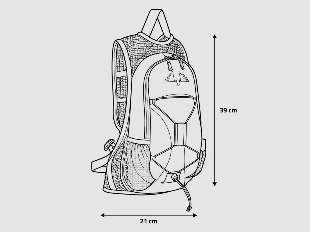 Alpha 5 Rucksack khaki mit 5L Kapazität 39 x 21 cm, Bild 7 von 8