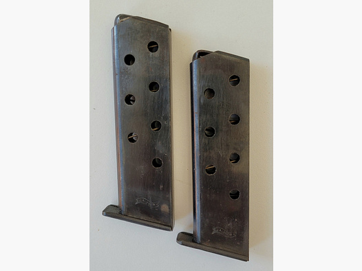 2 Walther PP Magazine - nur Walther Schleife - 7,65mm - evtl. Zellah Mehlis Fertigung?