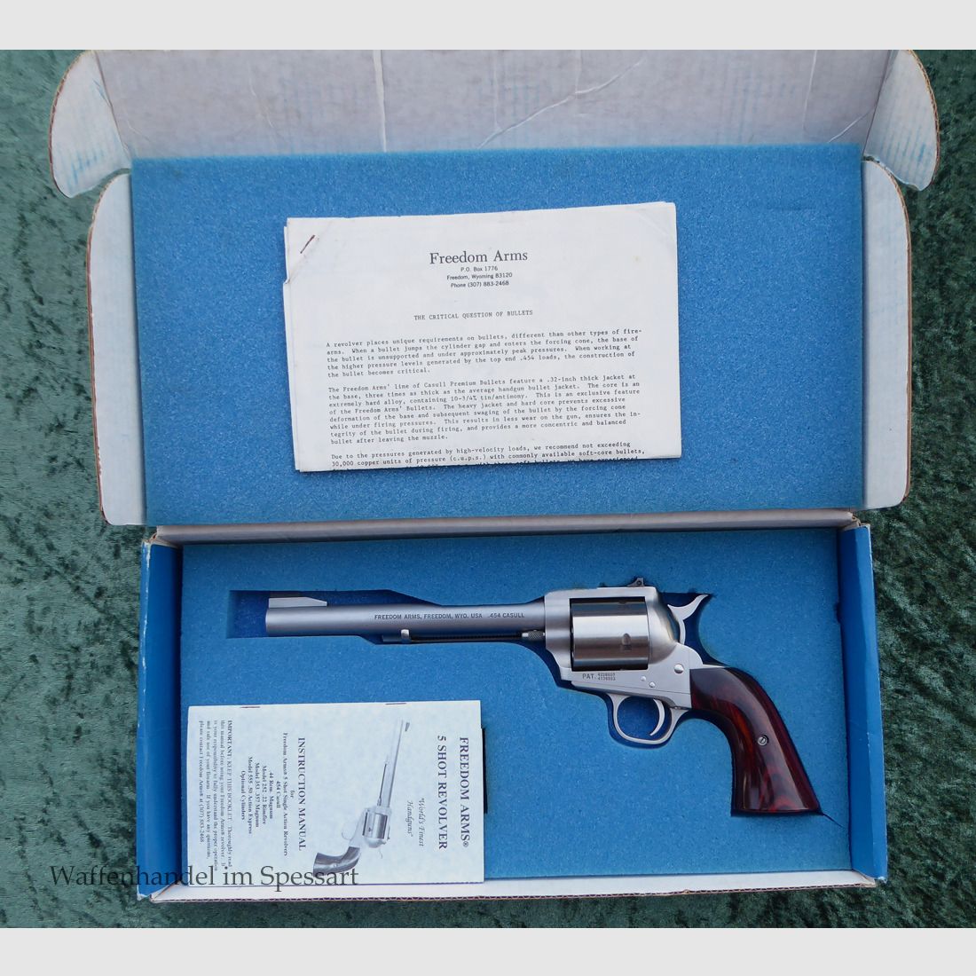 Revolver Freedom Arms Mod.83, Casull, Premier Grade in Schachtel.