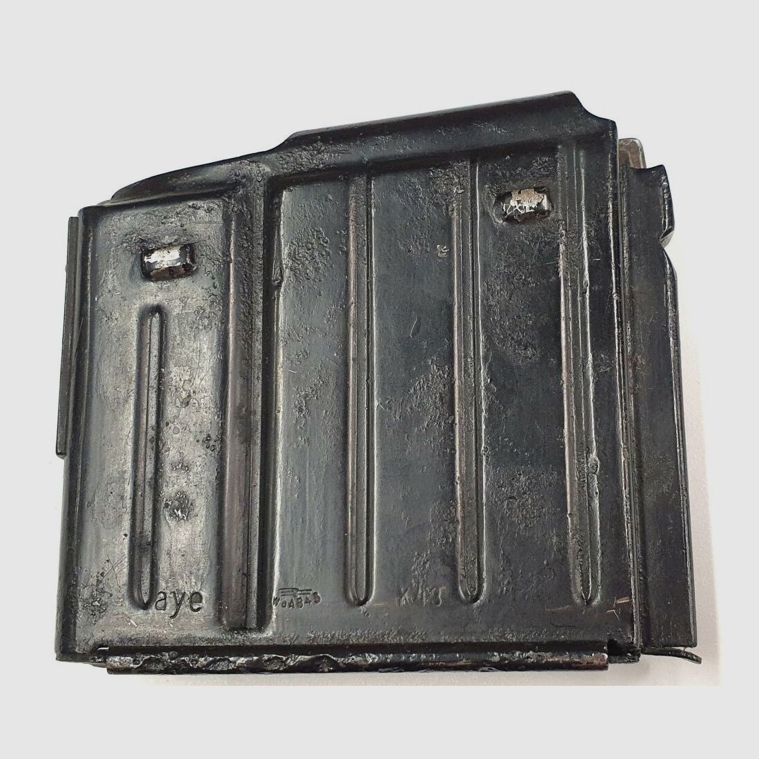 The Yale & Towne Mfg.& Co., Velbert/Rheinland, Heidestr.71 Seltenes Magazin für Gewehr 43 / Karabiner 43, G43 / K43 "awj"