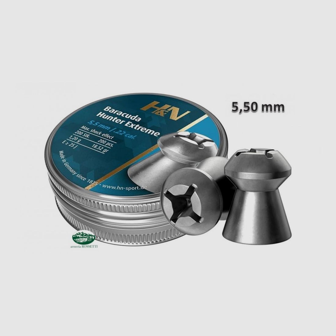 H&N SPORT Bullets BARACUDA HUNTER EXTREME cal. 5.50 - 1.20g