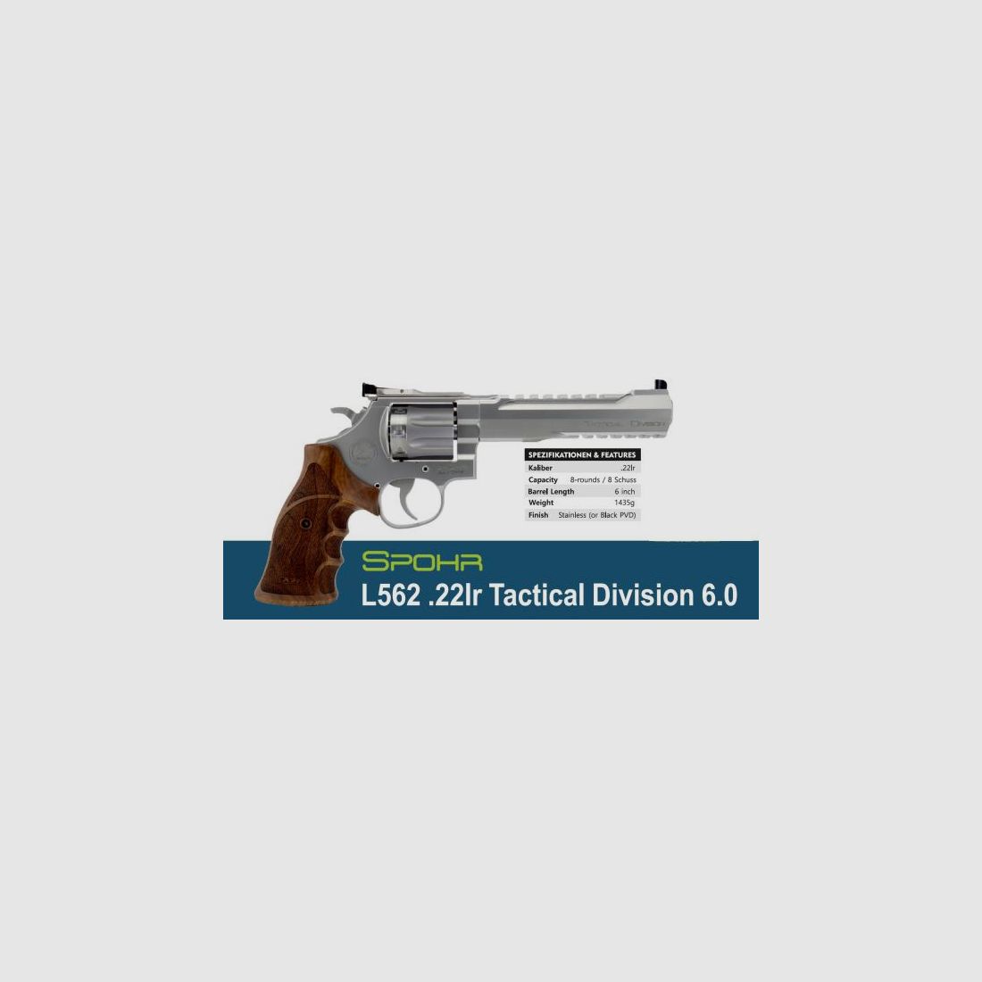 SPOHR KK Revolver Mod. L562-KK TacticalDivision .22lr