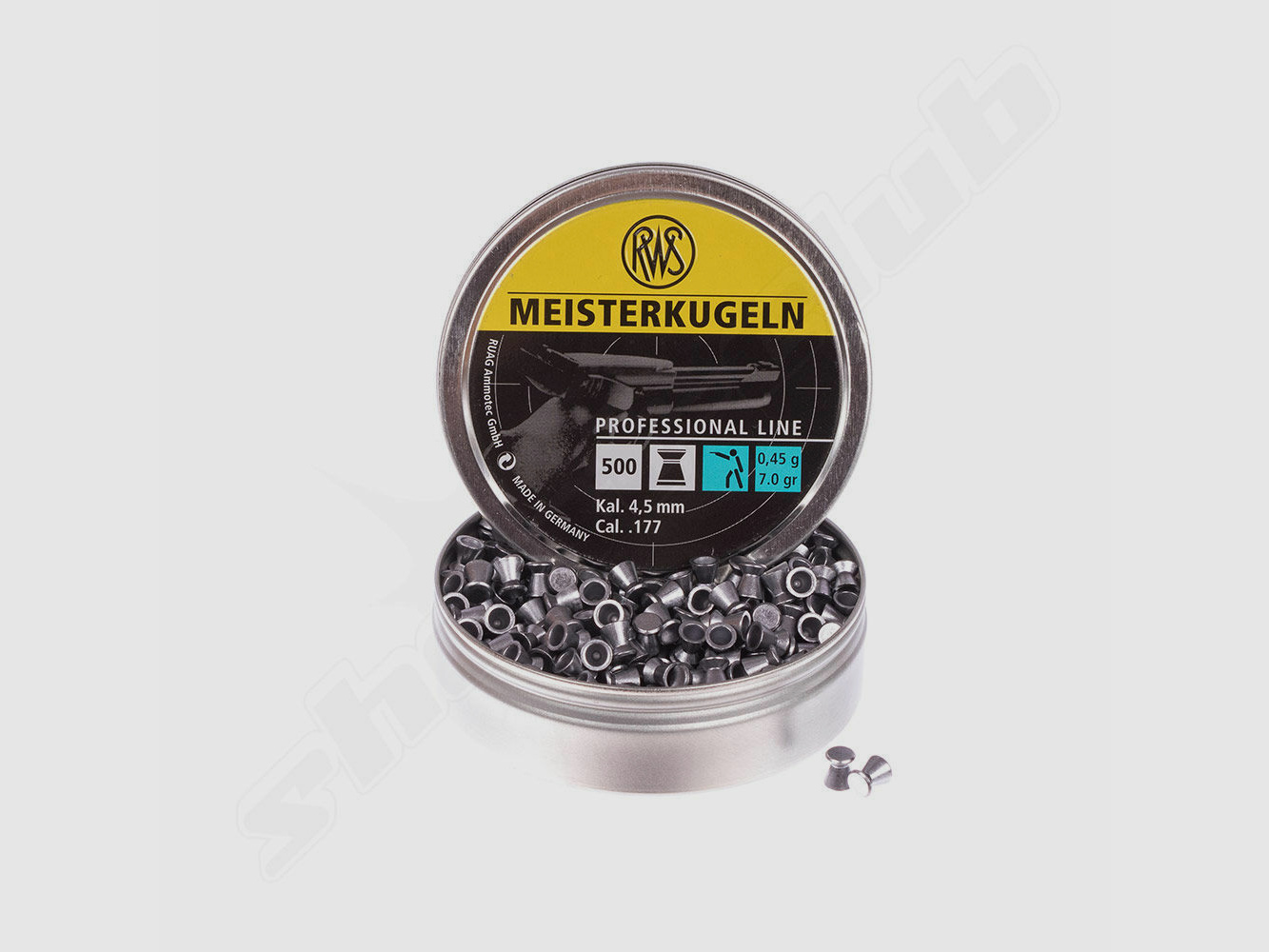 RWS Meisterkugeln Pro 0.45g 500 pcs 4.5mm Diabolo