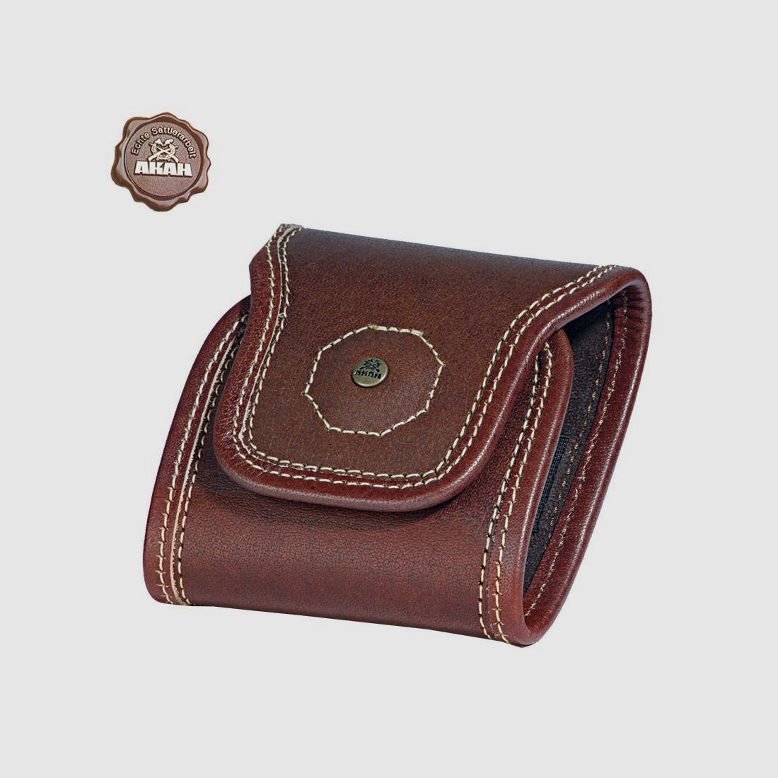 AKAH Patronenetui Kernleder für 7 Kugelpatronen