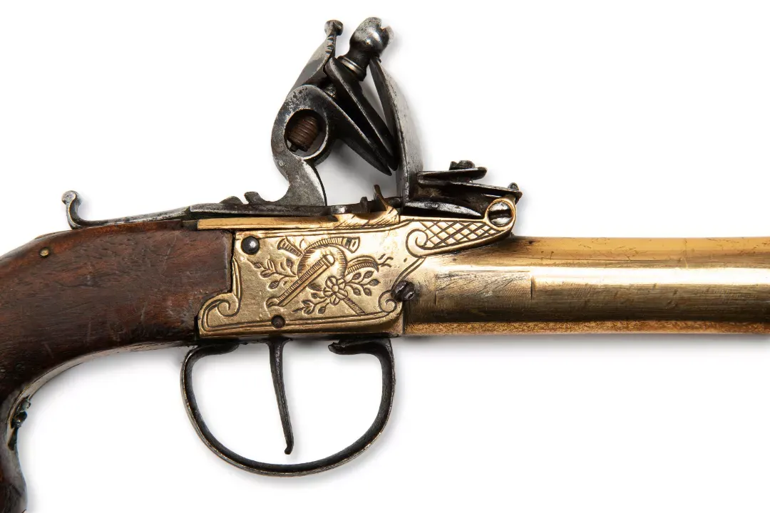 Pistola de pedernal Tromblon Antiguo, imagen 3 de 6