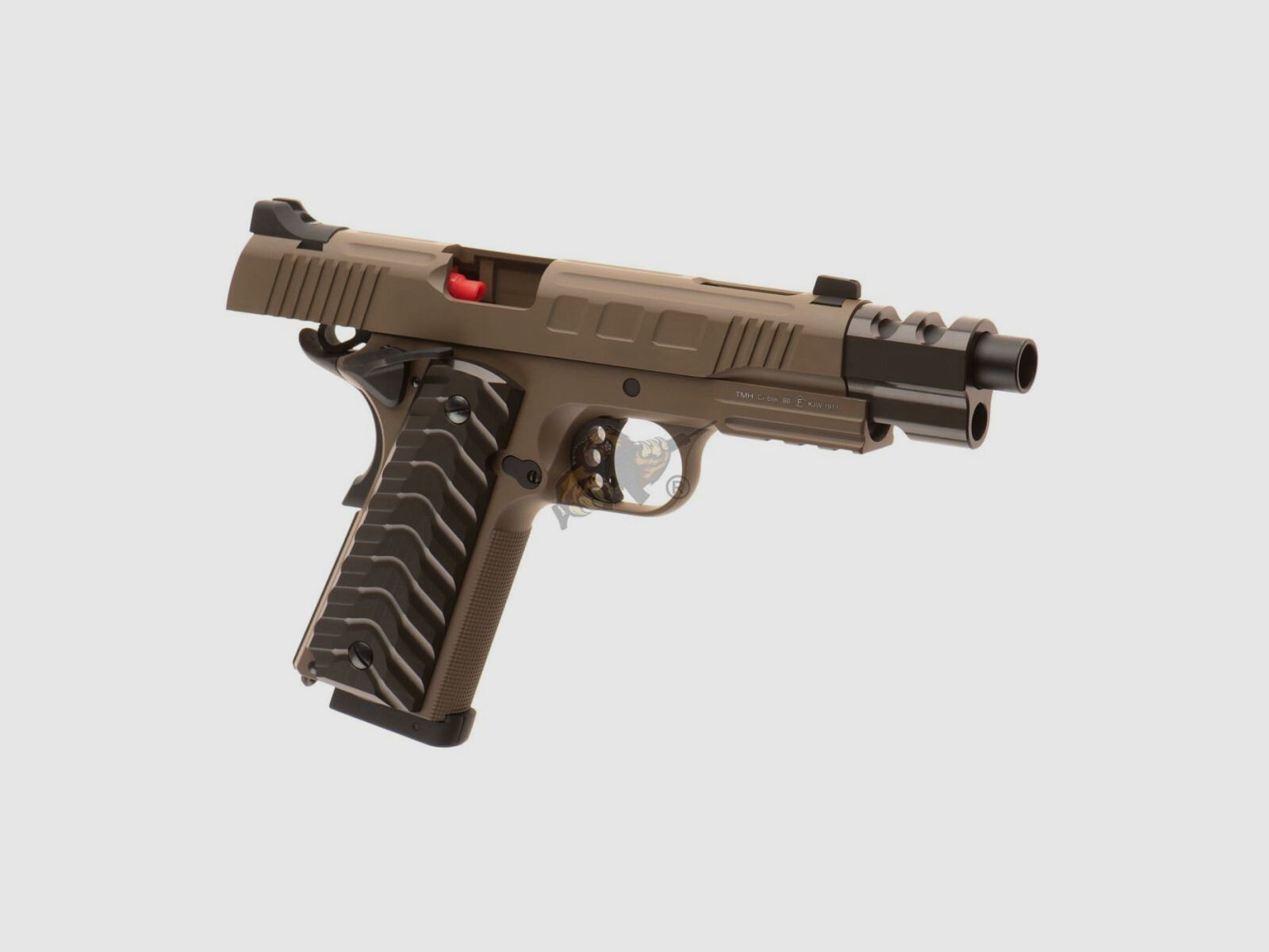 KP-16 Pistola CO2 in metallo completo con blowback in tan
