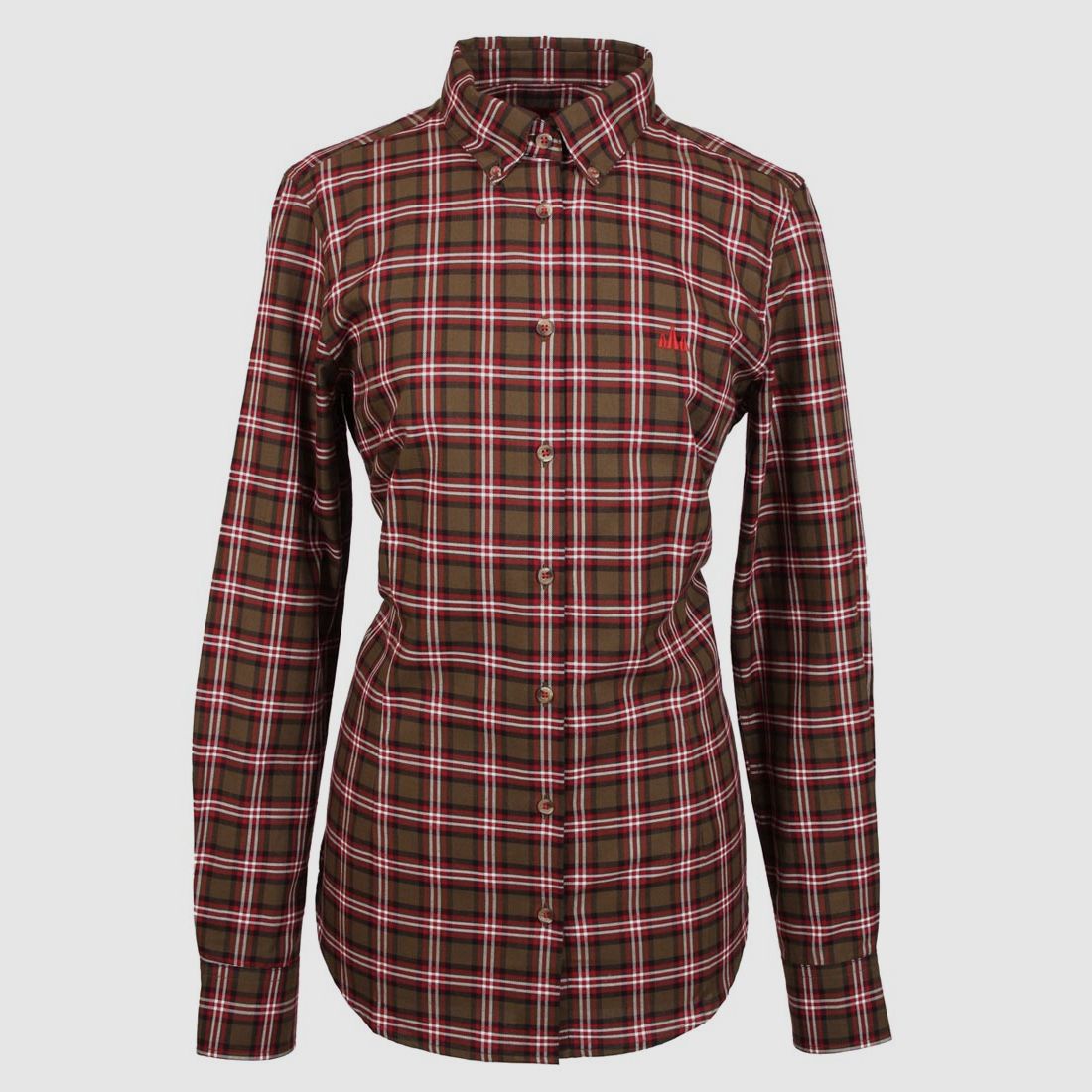 Foresta Bluse Oliv kariert