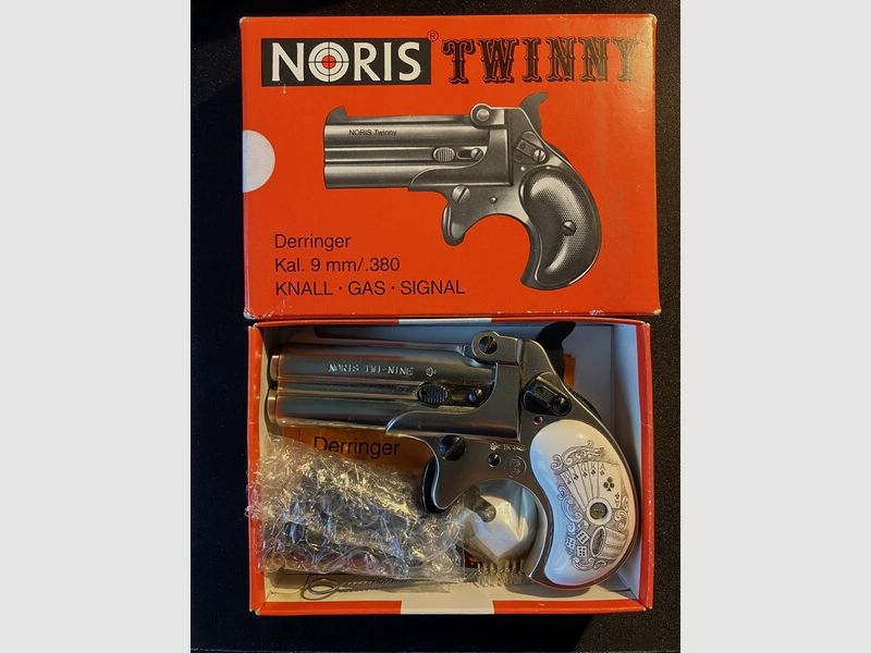 Noris Derringer Twi-Nine PTB 276 NEU mit der Schraube Röhm Kal. 9 mm/ .380 Knall Gas Signal