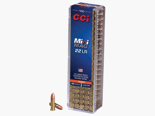 MUNITIE 22LR CCI MINI MAG 40GRAINS x100