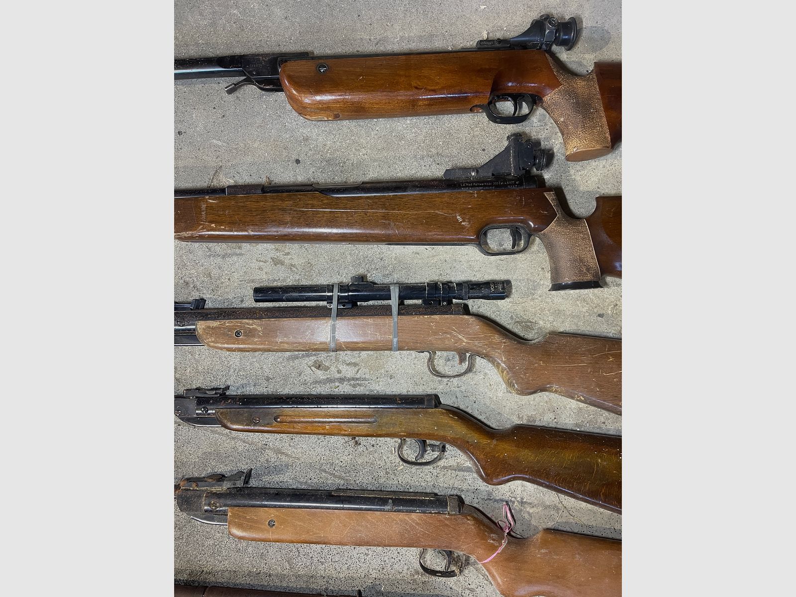 8x Conjunto de carabinas de aire comprimido Walther LGV Feinwerkbau 300 Diana piezas de repuesto para reparadores