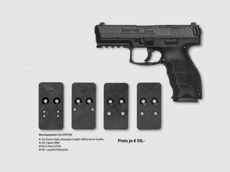 Heckler & Koch Pistole SFP9 OR Optical Ready 9 mm Luger