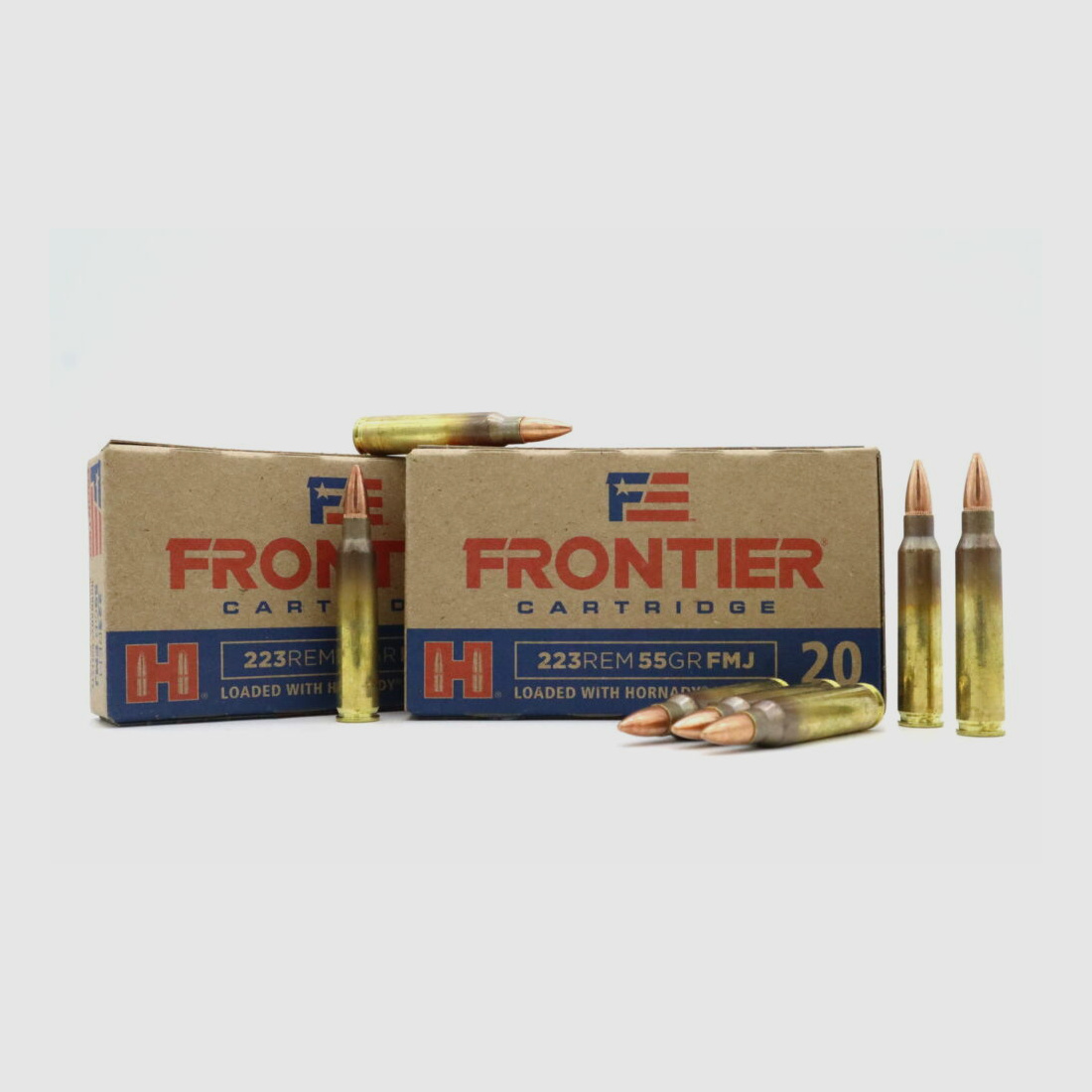 Hornady Frontier .223 Rem Hornady Frontier 55 grs / 3,56 gr Büchsenpatronen 1000 Stück