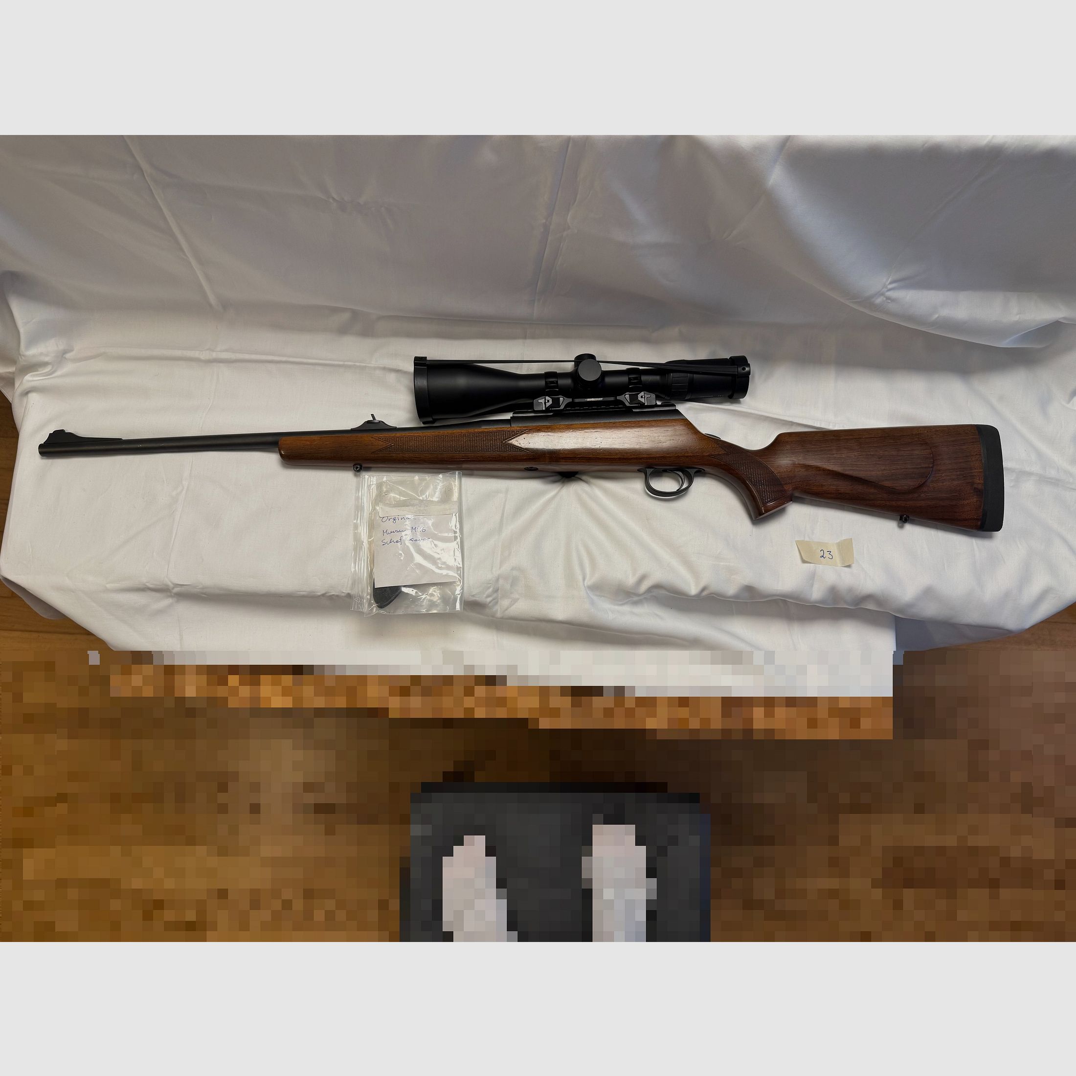 Mauser M96 9,3×62 straight-pull + Steiner Ranger 4-16×56 – Cat. C heirloom Vorarlberg, zdjęcie 1 z 8
