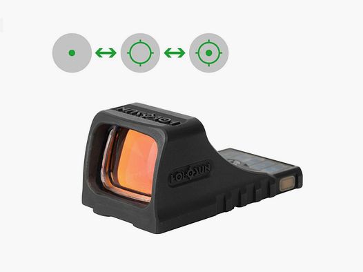 Reflexvisier Holosun, SCS-MOS-GR, 2 MOA Grün-Dot & 32 MOA Ring, für Pistole