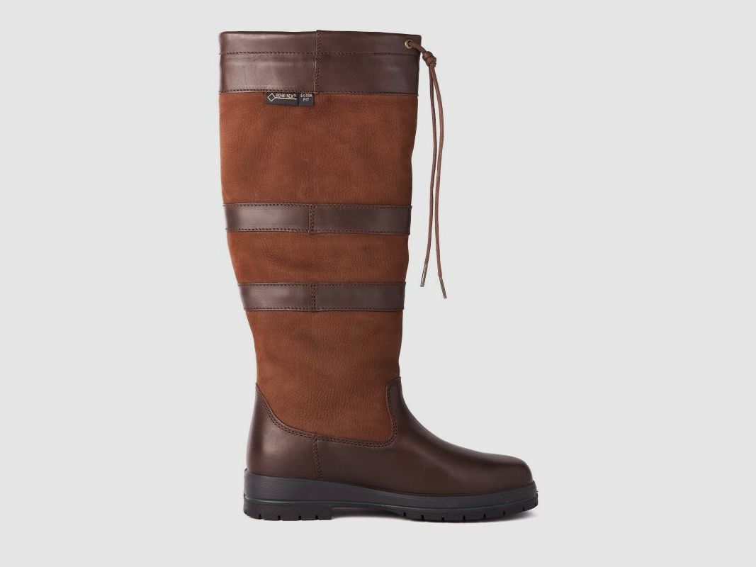 Dubarry Damen Lederstiefel Weit Galway ExtraFit  FB. Walnut