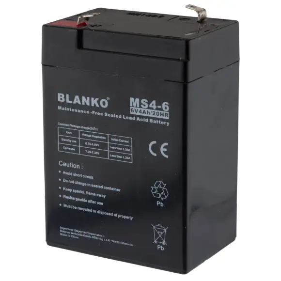 Wiederaufladbare Batterie MS4-6 6 Volt für Futterspender