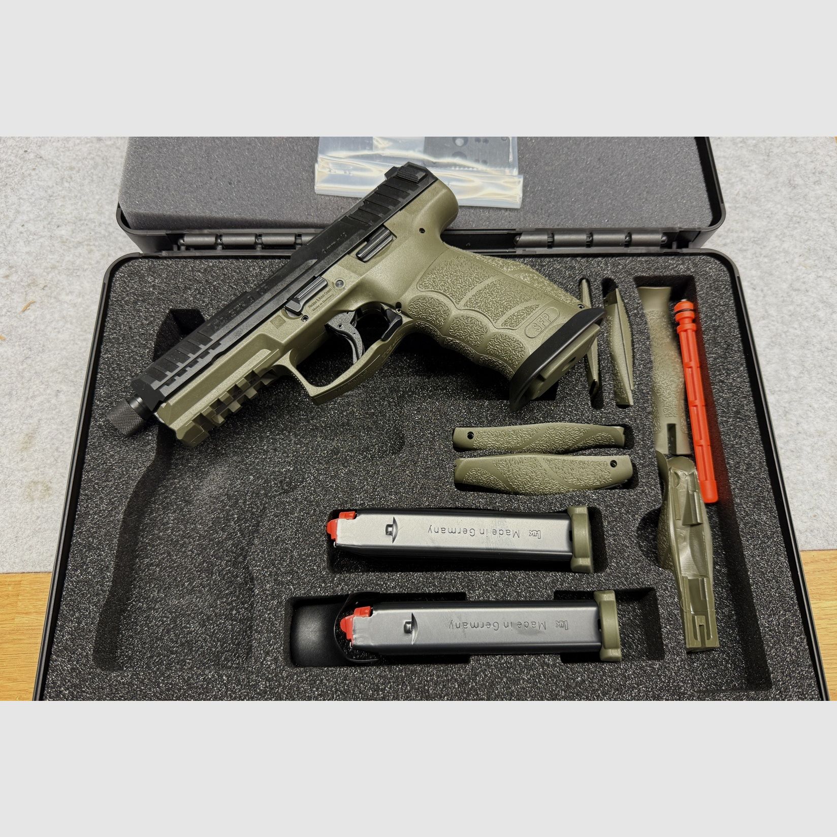 Heckler & Koch SFP9-SD OR (Optics Ready) in oliv Kaliber 9mm Luger * Sonderedition *