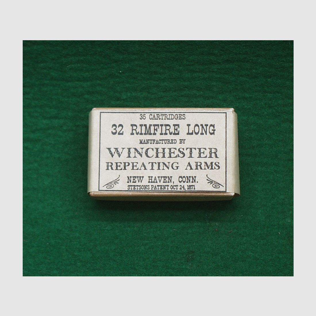 Replika	 Patronenschachteln .32 Rimfire Long