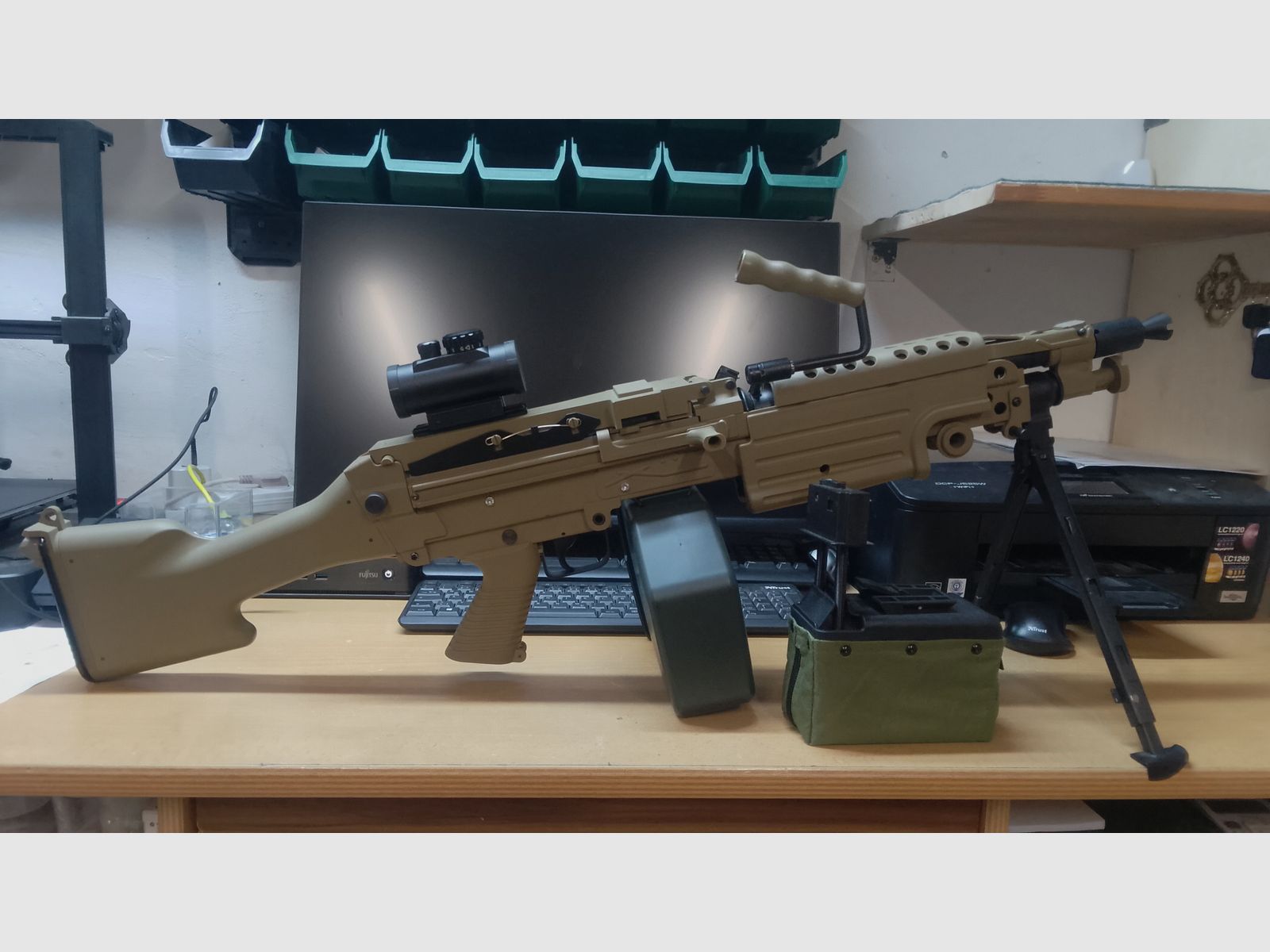 Softair M 249 tir rapide