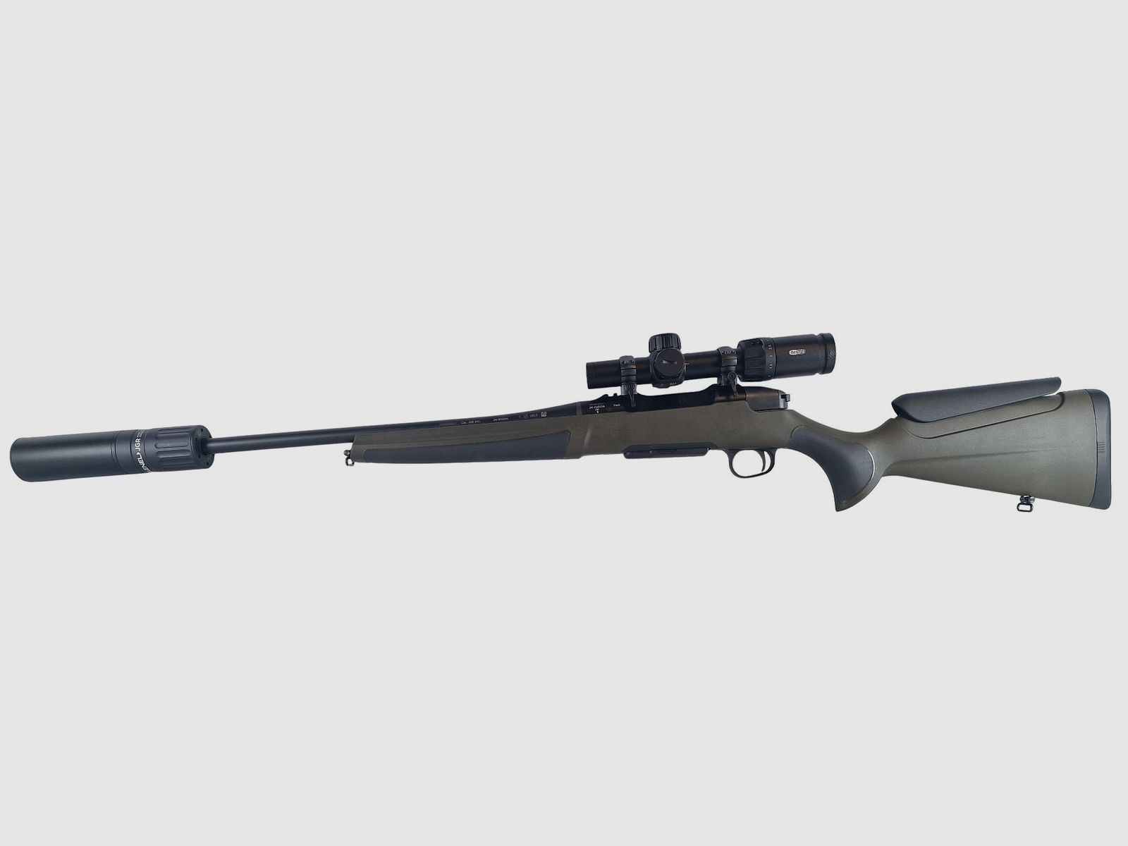 Haenel Jäger NXT im Kal. 308 Win mit Schalldämpfer und Drückjagd Glas Meopta 1-6x24 LP