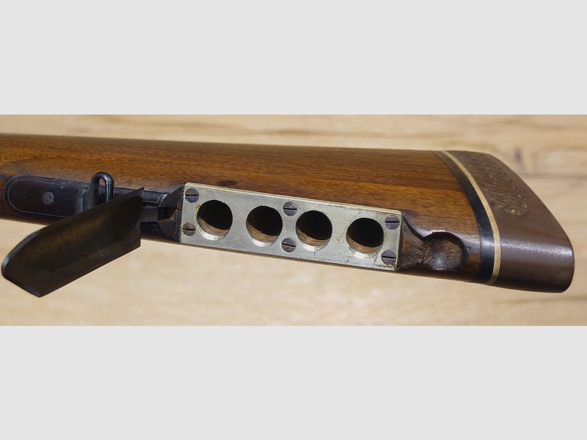 Bockbüchsflinte Ferlach Kal. 8x57IR 16/70 z Franz Kettner 6x42