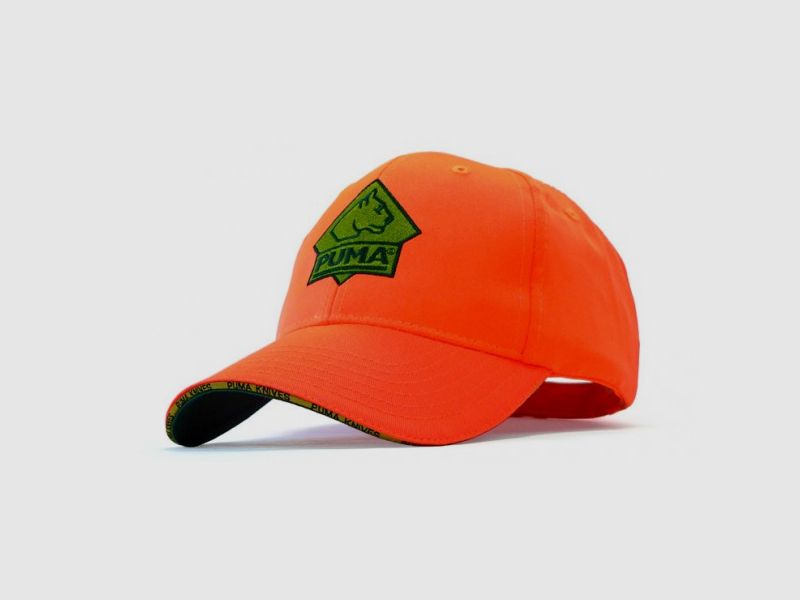 PUMA Kappe neon orange mit Klettverschluss