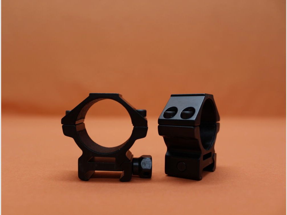 UTG - Leapers UTG Accushot Montageringe 30mm Low (RGWM-30L4) Alu schwarz matt für Picatinnyprofil BH=9mm