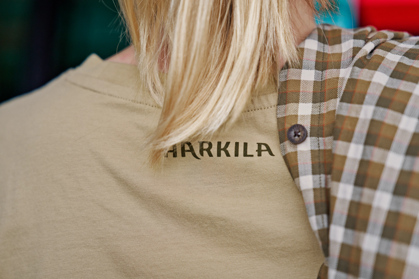 Koszulka damska Härkila Stag Badge S/S - Sand, zdjęcie 5 z 7