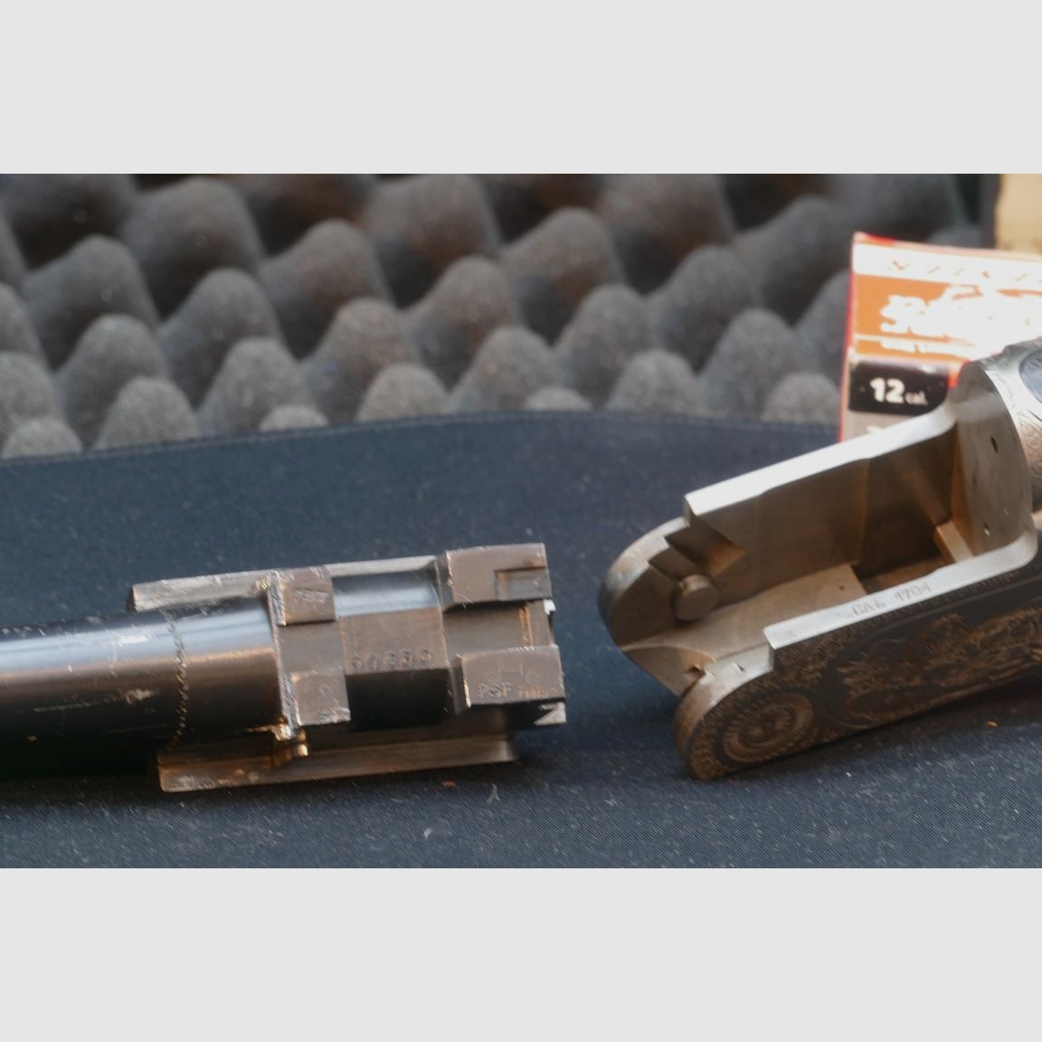 Combination gun, Kettner, Italian manufacture, caliber 9.3x74R and 12/70.