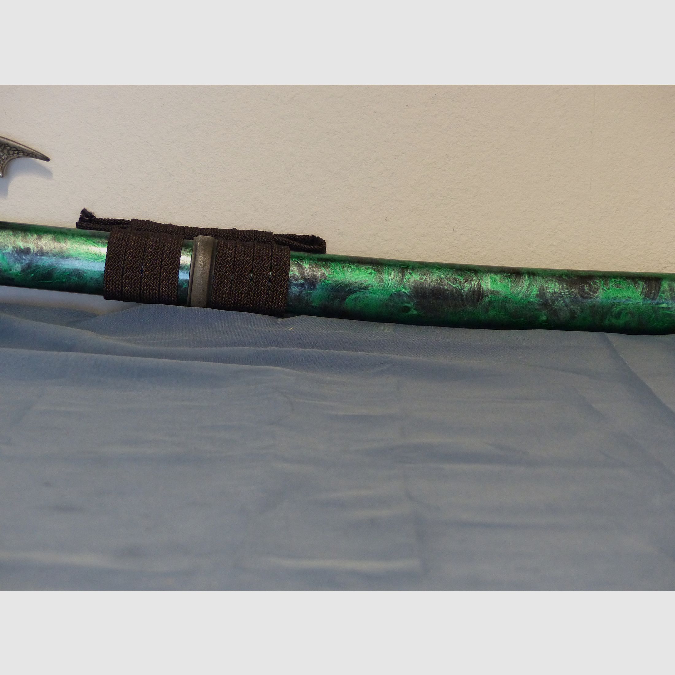 Katana Samurai Schwert Drachenmotiv Dragon grüne Scheide