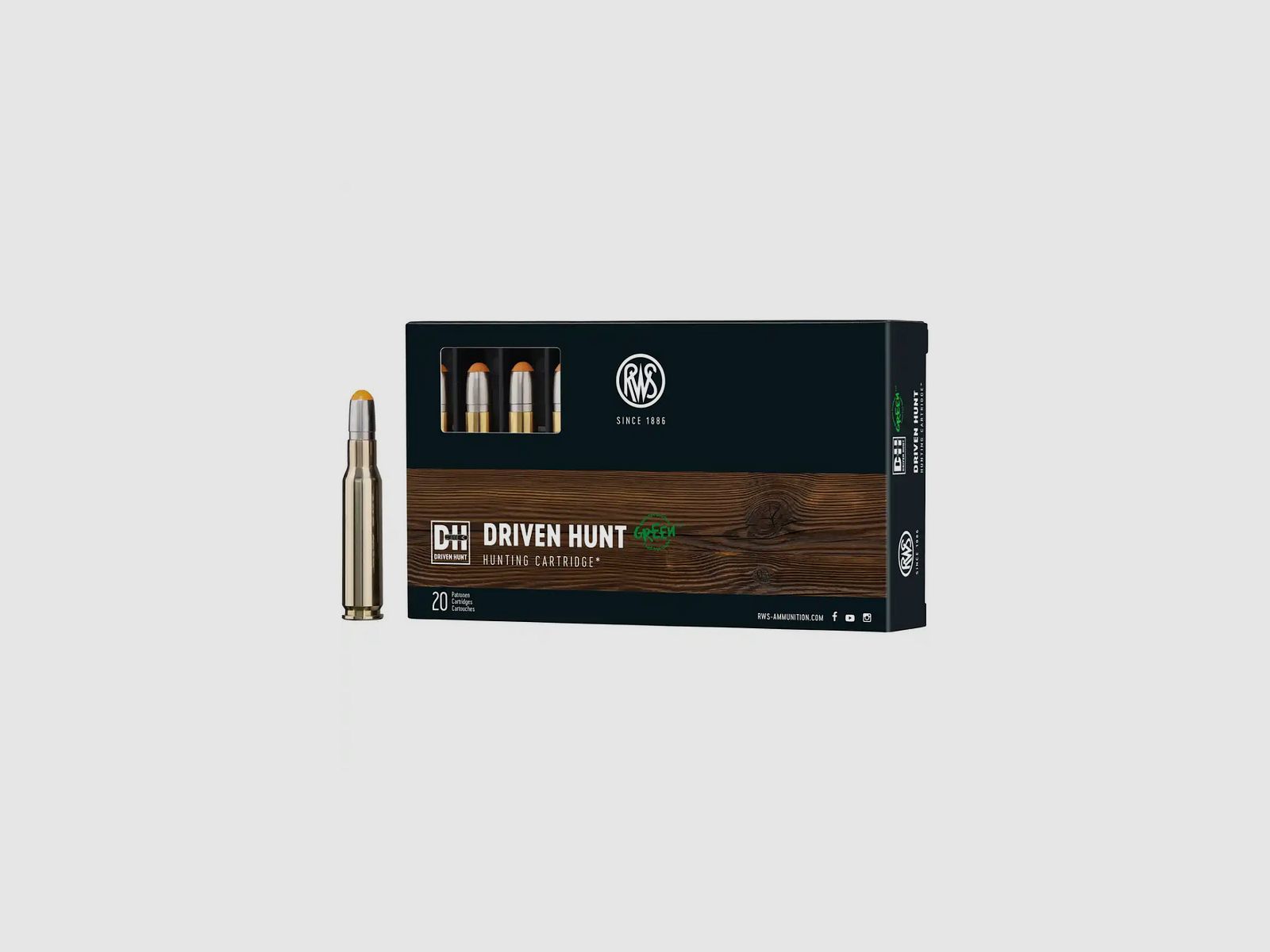 RWS .308 Win. Driven Hunt 10,7g 165gr bleifrei