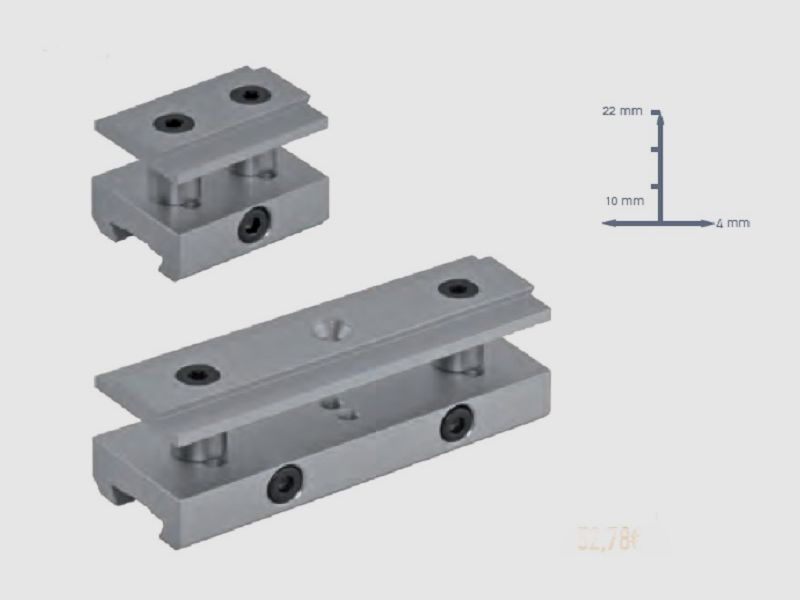 Centra Block Club Anschütz 10-22mm Visierlinienerhöhungen