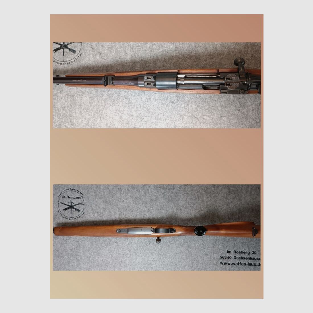 Waffen Grunder Thun	 Mauser K98 im schweizer Kaliber mit ZF Diavari D 1,5-6x42